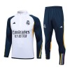 Real Madrid Sweat d'Entraînement Quarter-Zip 2023-24 Blanche Pour Homme